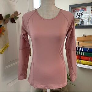 Women Long Sleeve Sports Running Tops Shirts Training Size M Pink